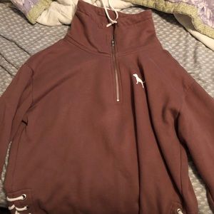 VS Pink half zip